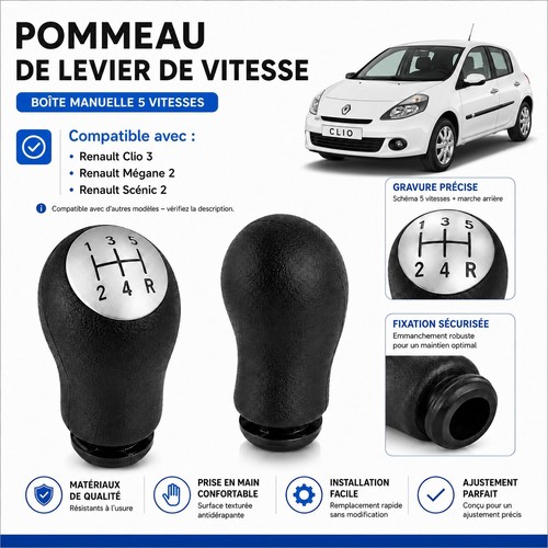 Pommeau vitesse levier de - vitesse,